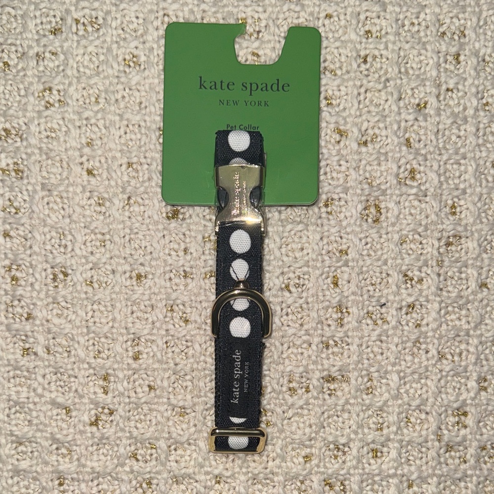 Kate Spade Black and White Pet Collar